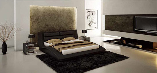 Wave-Bed-in-Black-Leather